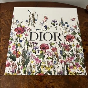 Dior Red and Pink Floral Canvas Art